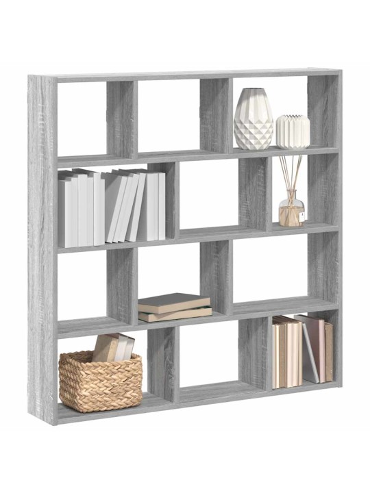 Wall cube hylly 12 lokeroa harmaa sonoma engineered wood