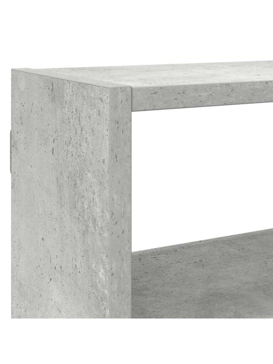 Seinäkuutiohylly 7 lokeroa betonin harmaa tekninen puu