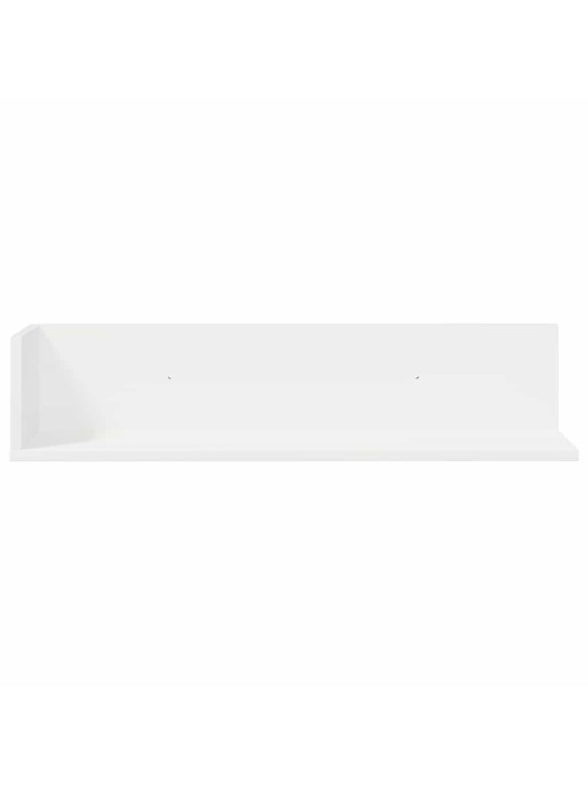Seinähyllyt 2 kpl valkoinen 75x16,5x16,5 cm lastulevy