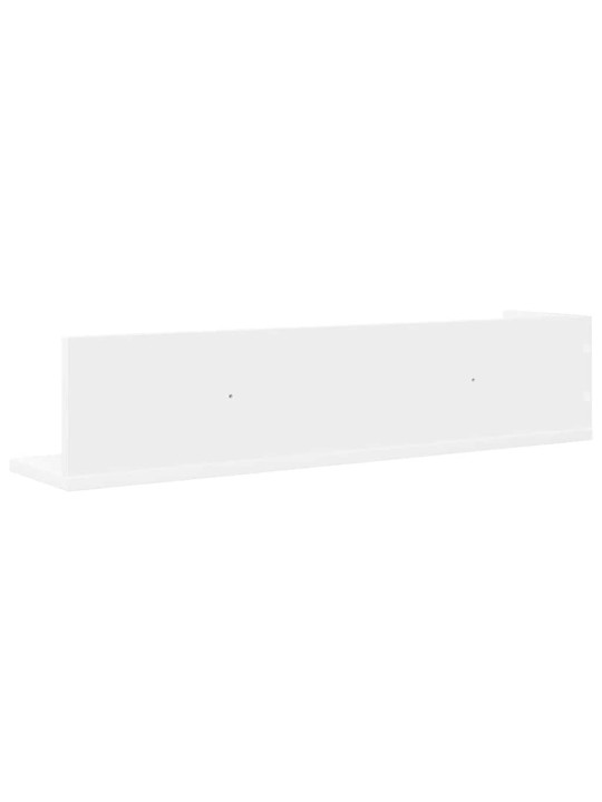 Seinähyllyt 2 kpl valkoinen 75x16,5x16,5 cm lastulevy