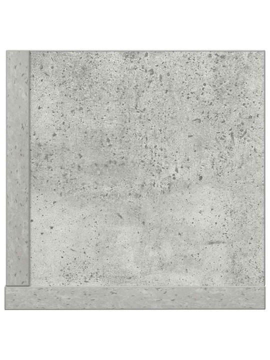 Seinähyllyt 2 kpl betoninharmaa 75x16,5x16,5 cm teknillinen puu