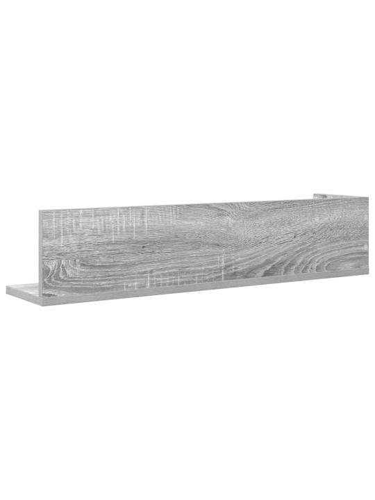 Seinähyllyt 2 kpl harmaa sonoma 75x16,5x16,5 cm engineered wood