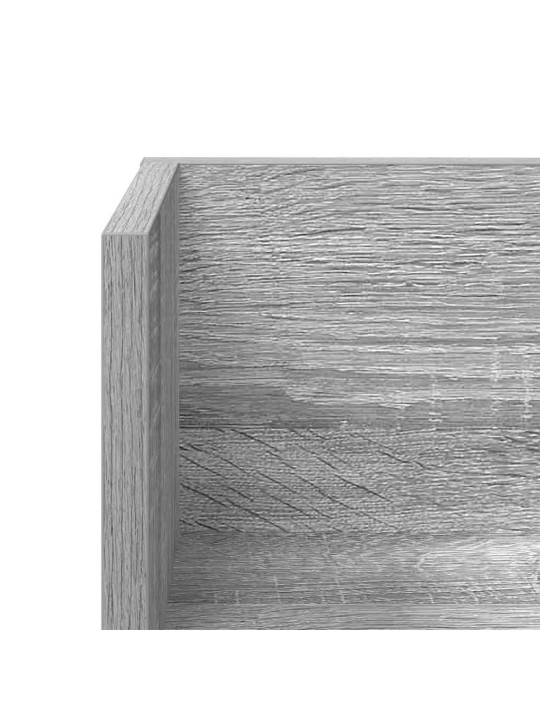 Seinähyllyt 2 kpl harmaa sonoma 75x16,5x16,5 cm engineered wood