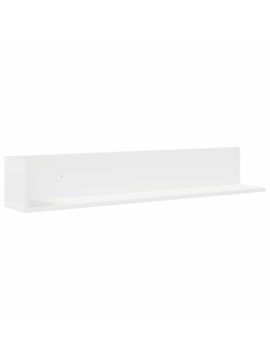 Seinähyllyt 2 kpl valkoinen 100x16,5x16,5 cm engineered wood