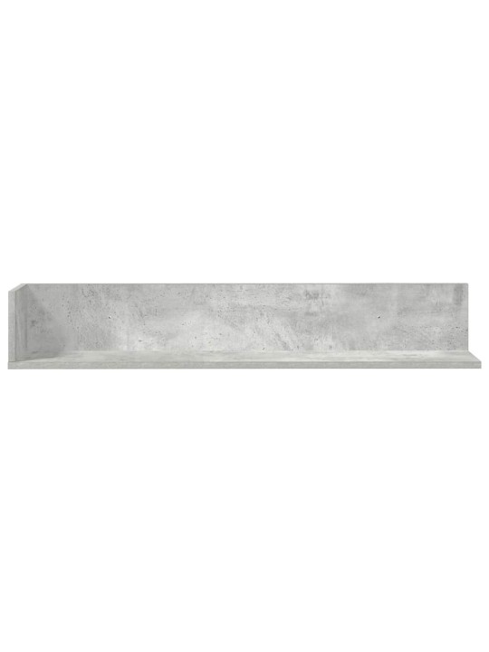 Seinähyllyt 2 kpl betonin harmaa 100x16,5x16,5 cm tekninen puu