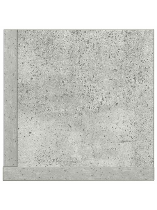 Seinähyllyt 2 kpl betonin harmaa 100x16,5x16,5 cm tekninen puu