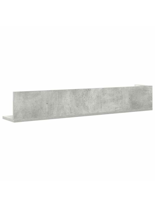 Seinähyllyt 2 kpl betonin harmaa 100x16,5x16,5 cm tekninen puu