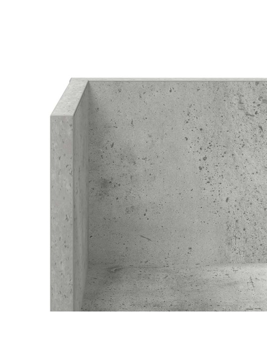 Seinähyllyt 2 kpl betonin harmaa 100x16,5x16,5 cm tekninen puu