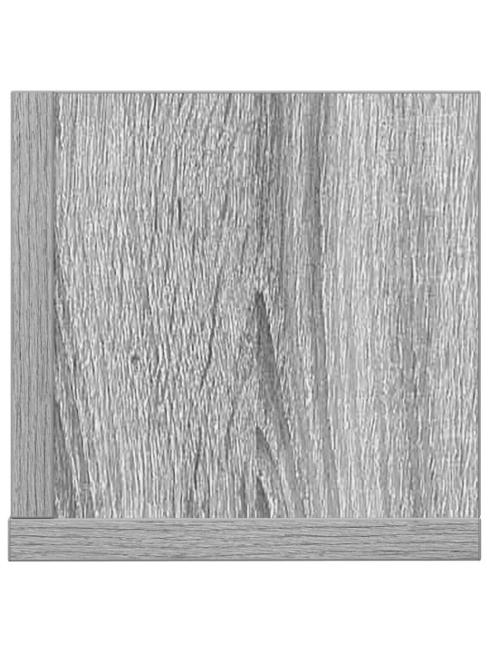 Seinähyllyt 2 kpl harmaa sonoma 100x16,5x16,5cm engineered wood