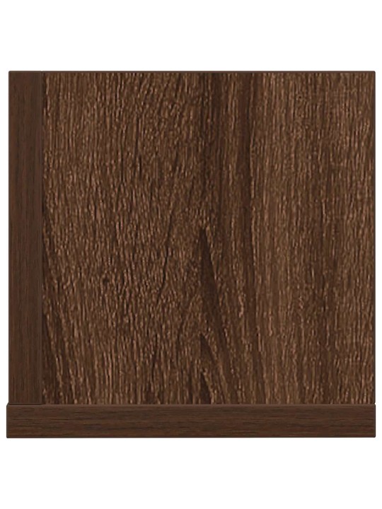 Seinähyllyt 2 kpl ruskea tammi 100x16,5x16,5 cm tekninen puu