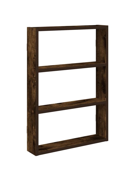 Seinähylly savustettu tammi 43x9x60 cm engineered wood