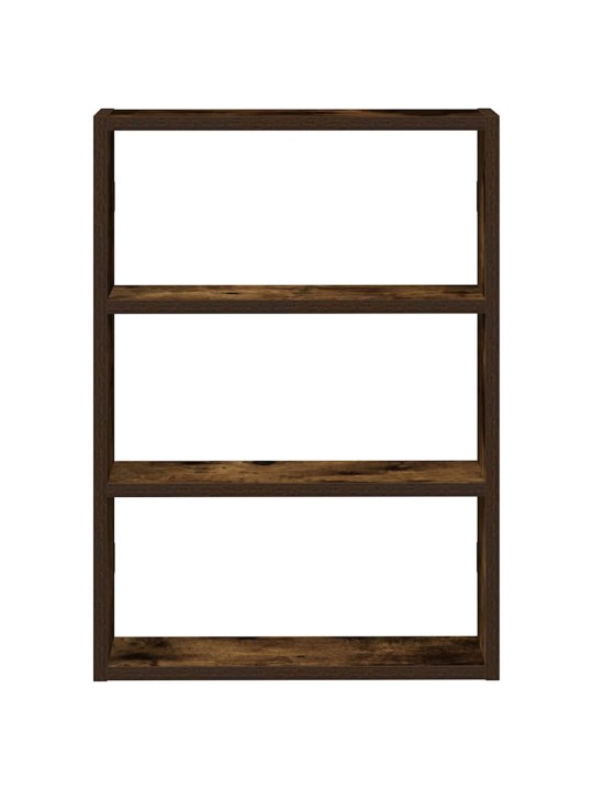 Seinähylly savustettu tammi 43x9x60 cm engineered wood