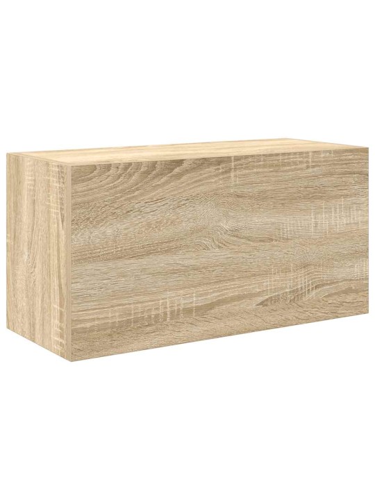 Kylpyhuoneen seinäkaappi sonoma tammi 60x25x30 cm tekninen puu