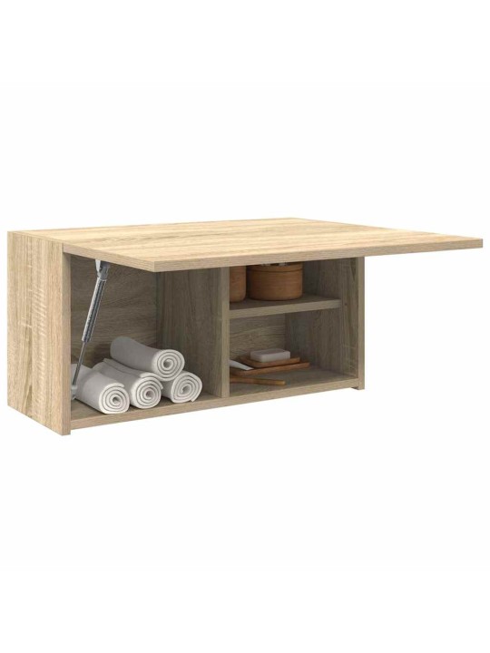 Kylpyhuoneen seinäkaappi sonoma tammi 60x25x30 cm tekninen puu