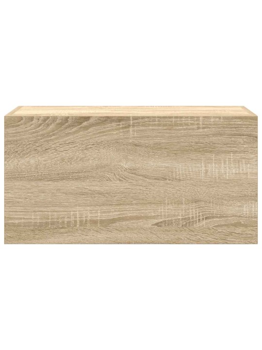 Kylpyhuoneen seinäkaappi sonoma tammi 60x25x30 cm tekninen puu