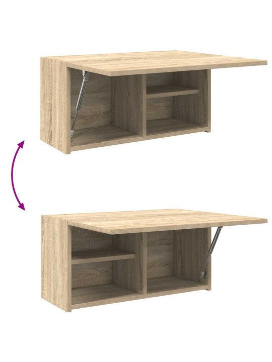 Kylpyhuoneen seinäkaappi sonoma tammi 60x25x30 cm tekninen puu