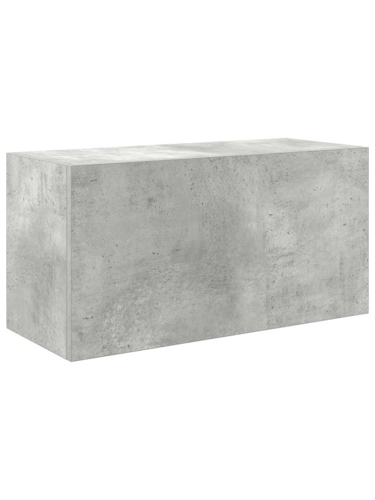 Kylpyhuoneen seinäkaappi betoninharmaa 60x25x30 cm tekninen puu