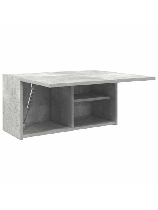Kylpyhuoneen seinäkaappi betoninharmaa 60x25x30 cm tekninen puu