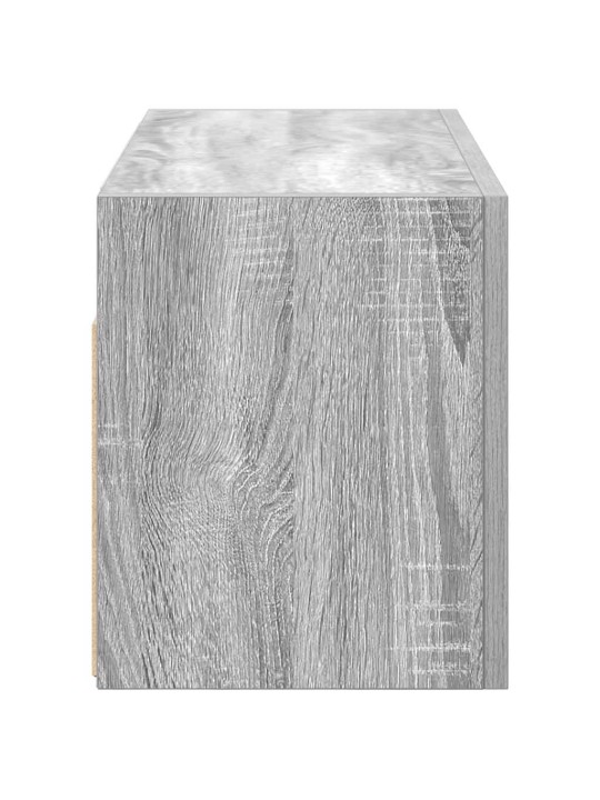 Kylpyhuoneen seinäkaappi harmaa sonoma 60x25x30 cm tekninen puu