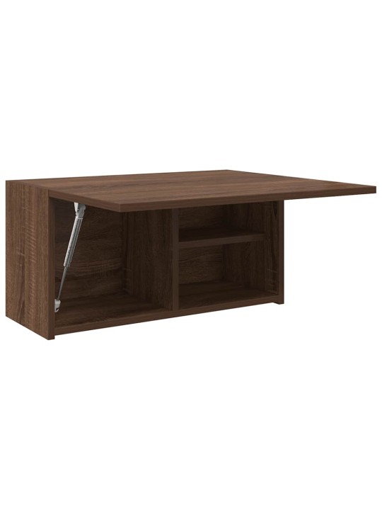 Kylpyhuoneen seinäkaappi ruskea tammi 60x25x30 cm tekninen puu