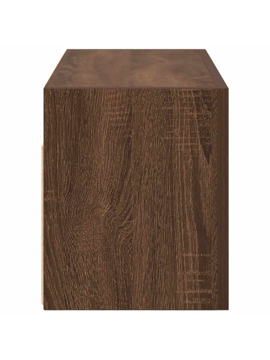 Kylpyhuoneen seinäkaappi ruskea tammi 60x25x30 cm tekninen puu