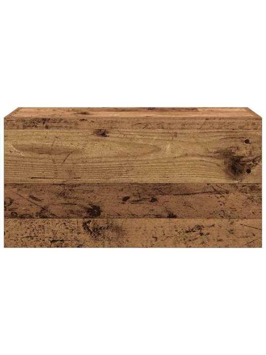 Kylpyhuoneen seinäkaappi vanha puu 60x25x30 cm tekninen puu
