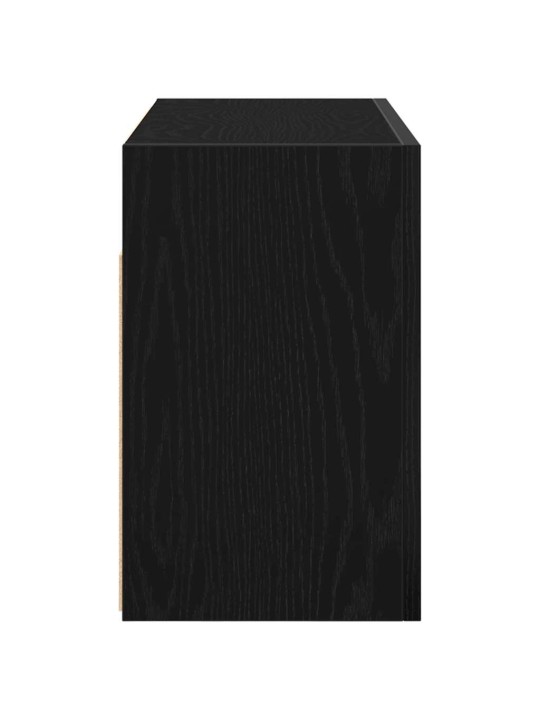 Kylpyhuoneen seinäkaappi musta 60x25x40 cm tekninen puu
