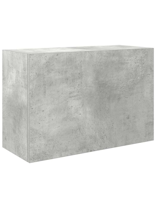 Kylpyhuoneen seinäkaappi betoninharmaa 60x25x40 cm tekninen puu