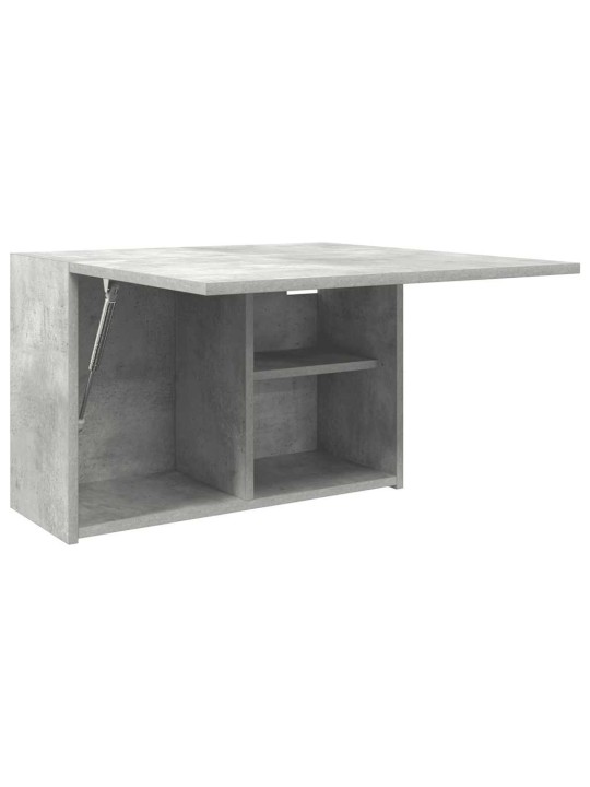 Kylpyhuoneen seinäkaappi betoninharmaa 60x25x40 cm tekninen puu