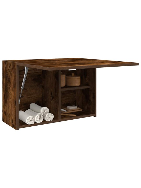 Kylpyhuoneen seinäkaappi savutammi 60x25x40 cm tekninen puu