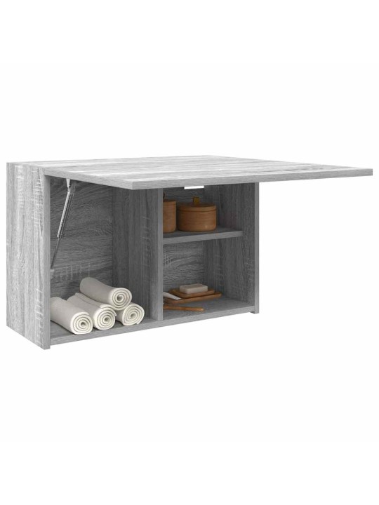Kylpyhuoneen seinäkaappi harmaa sonoma 60x25x40 cm tekninen puu