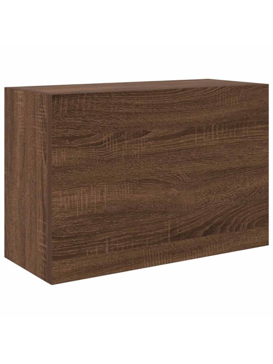 Kylpyhuoneen seinäkaappi ruskea tammi 60x25x40 cm tekninen puu