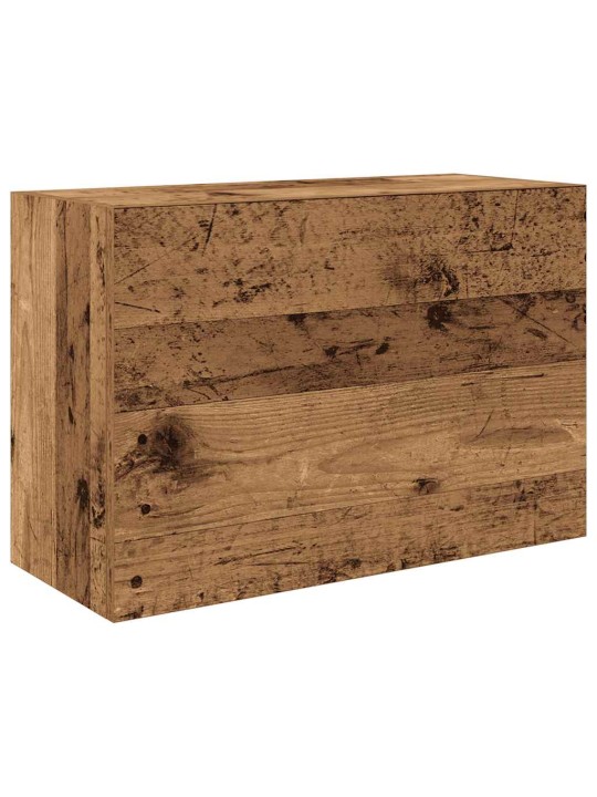 Kylpyhuoneen seinäkaappi vanha puu 60x25x40 cm tekninen puu