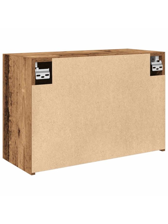 Kylpyhuoneen seinäkaappi vanha puu 60x25x40 cm tekninen puu