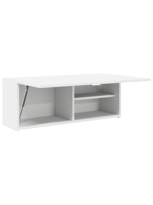 Kylpyhuoneen seinäkaappi valkoinen 80x25x30 cm tekninen puu