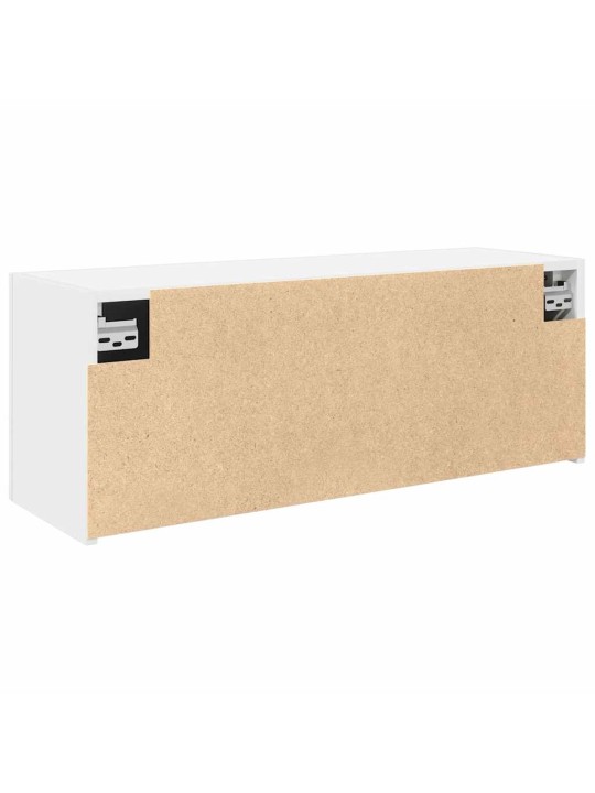 Kylpyhuoneen seinäkaappi valkoinen 80x25x30 cm tekninen puu