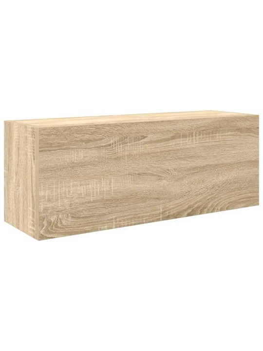 Kylpyhuoneen seinäkaappi sonoma-tammi 80x25x30 cm tekninen puu