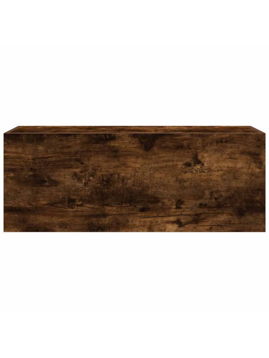 Kylpyhuoneen seinäkaappi savutammi 80x25x30 cm tekninen puu