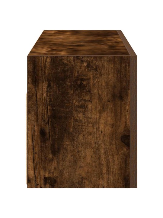 Kylpyhuoneen seinäkaappi savutammi 80x25x30 cm tekninen puu