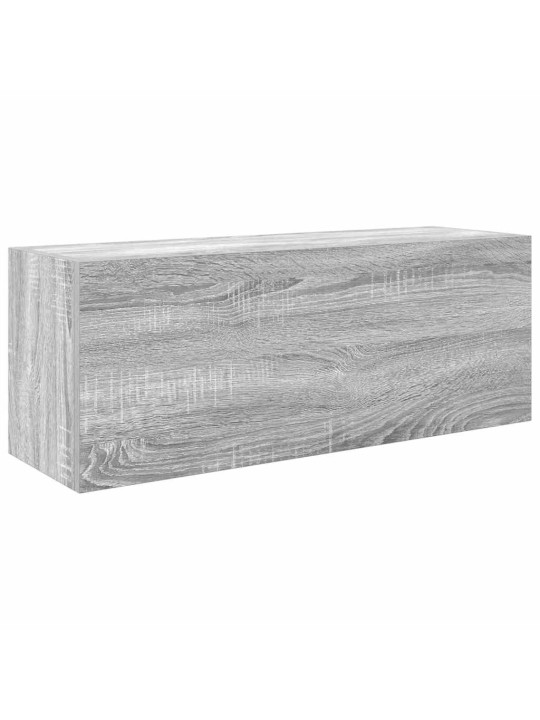 Kylpyhuoneen seinäkaappi harmaa sonoma 80x25x30 cm tekninen puu