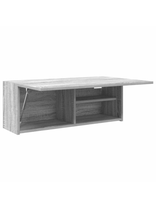 Kylpyhuoneen seinäkaappi harmaa sonoma 80x25x30 cm tekninen puu