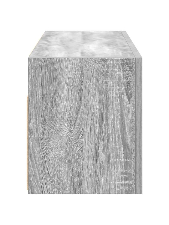 Kylpyhuoneen seinäkaappi harmaa sonoma 80x25x30 cm tekninen puu