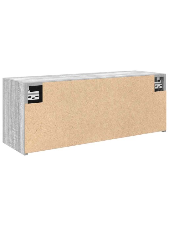 Kylpyhuoneen seinäkaappi harmaa sonoma 80x25x30 cm tekninen puu
