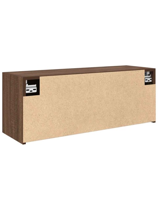 Kylpyhuoneen seinäkaappi ruskea tammi 80x25x30 cm tekninen puu