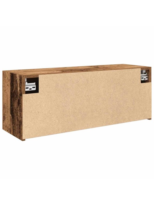 Kylpyhuoneen seinäkaappi vanha puu 80x25x30 cm tekninen puu