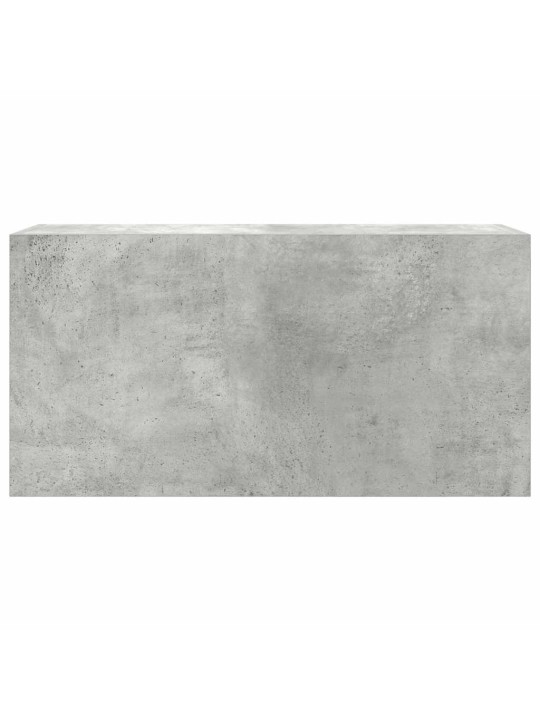 Kylpyhuoneen seinäkaappi betoninharmaa 80x25x40 cm tekninen puu
