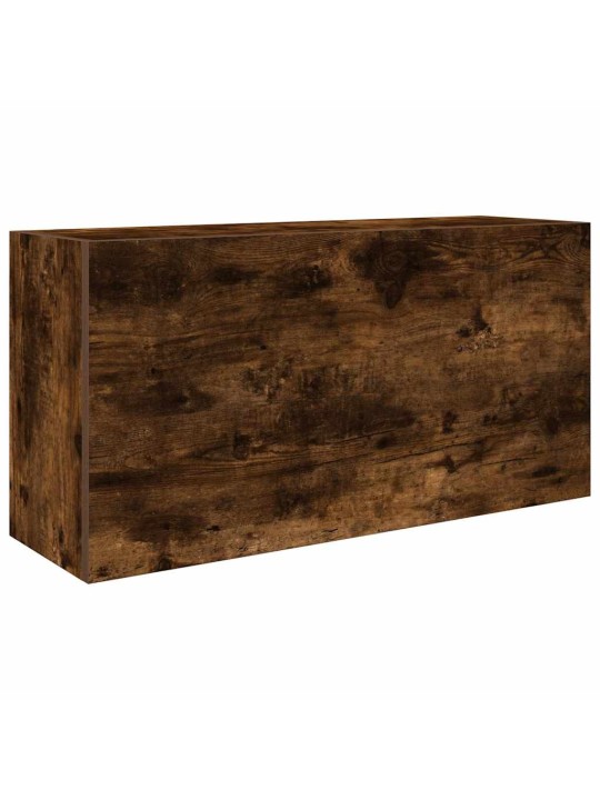 Kylpyhuoneen seinäkaappi savutammi 80x25x40 cm tekninen puu