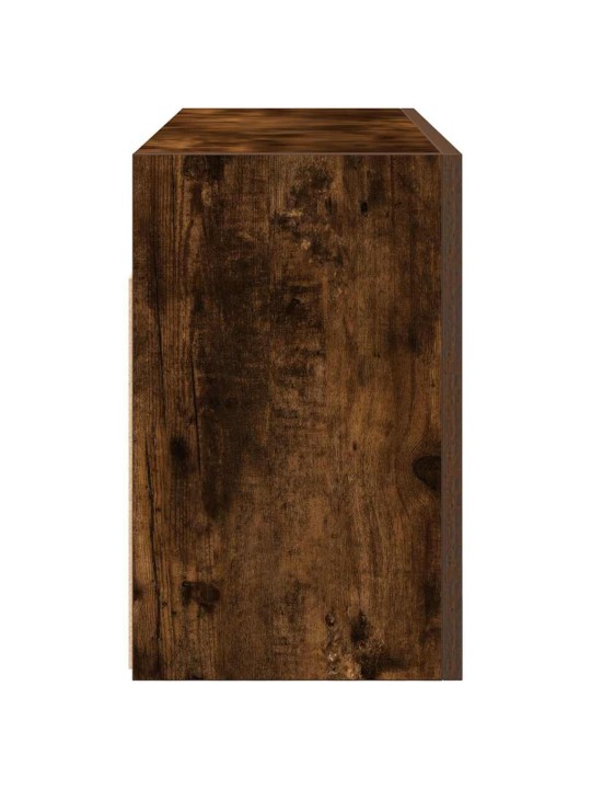 Kylpyhuoneen seinäkaappi savutammi 80x25x40 cm tekninen puu