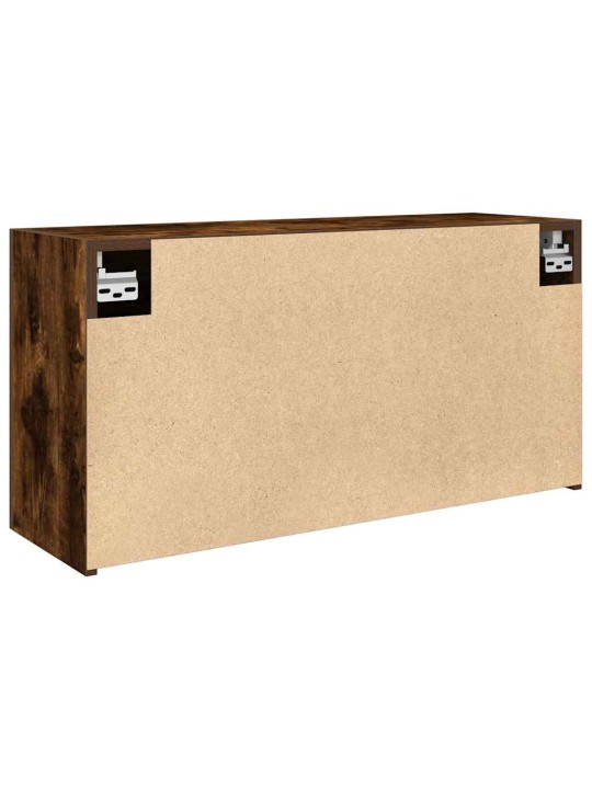 Kylpyhuoneen seinäkaappi savutammi 80x25x40 cm tekninen puu