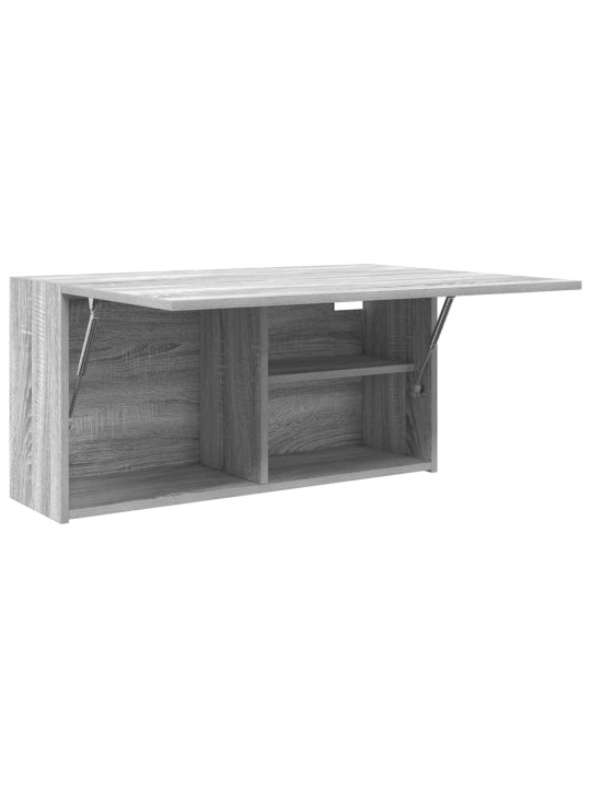 Kylpyhuoneen seinäkaappi harmaa sonoma 80x25x40 cm tekninen puu